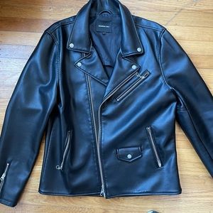 Brand New Members Only Faux Leather Moto Jacket